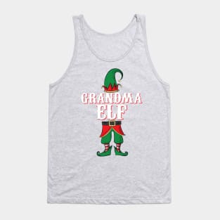 Grandma Elf - Matching Family Christmas graphic Tank Top